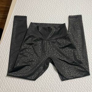 BuffBunny Black Foil Cheetah Legging - Size Small